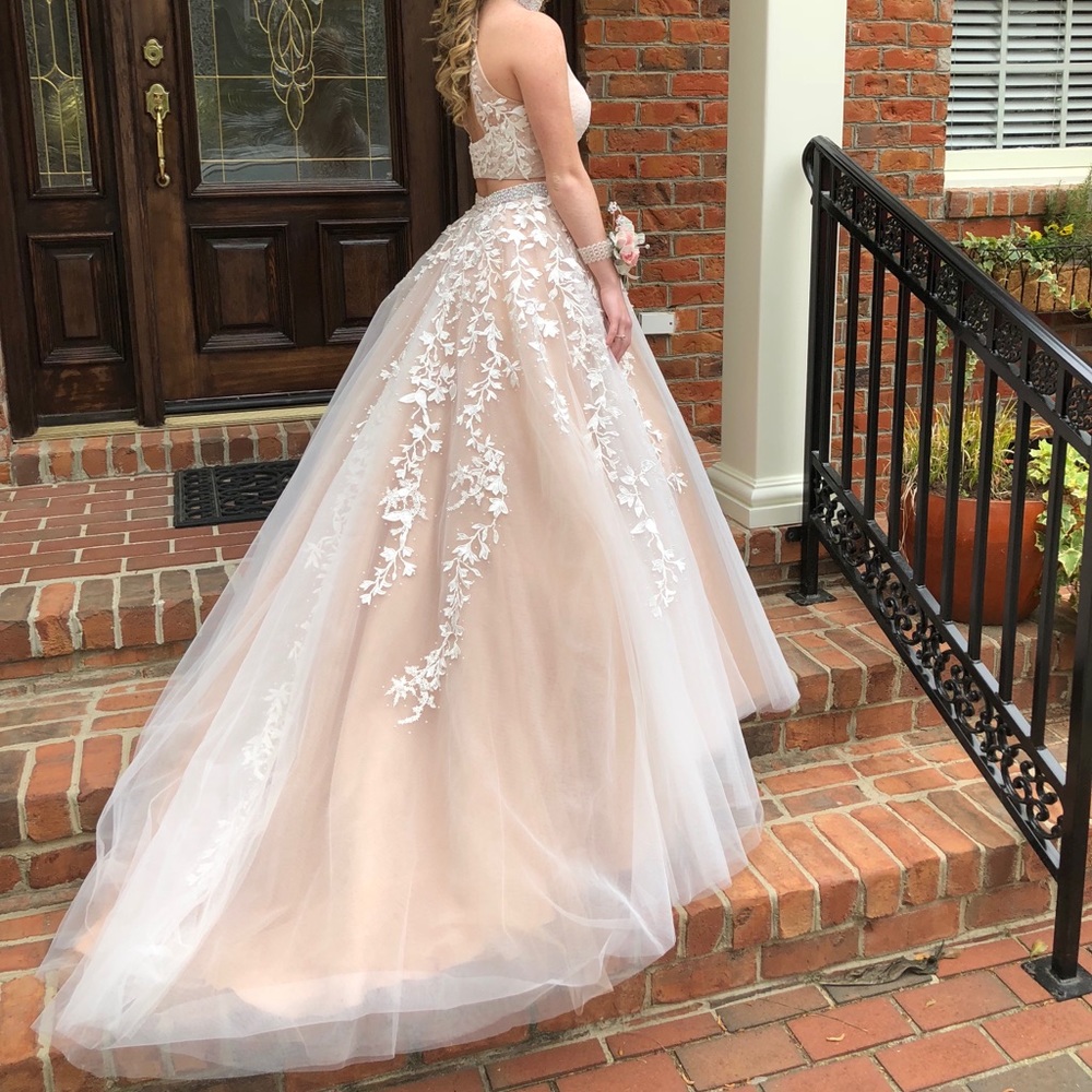 Sherri Hill 51925 Ivory Ballgown